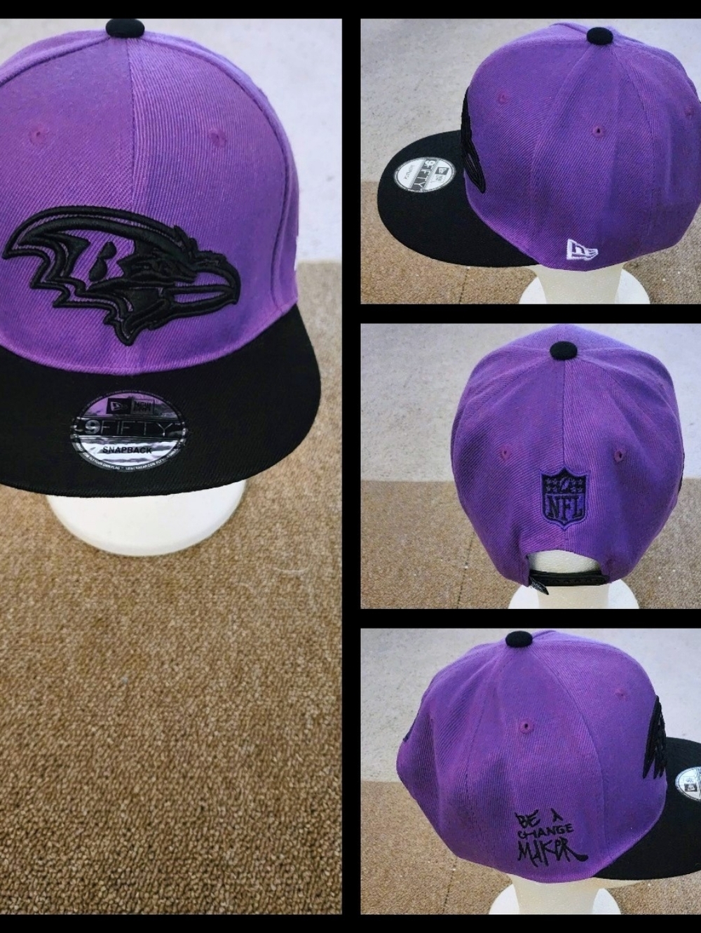 BALTIMORE RAVENS NFL FOOTBALL SNAPBACK HAT.